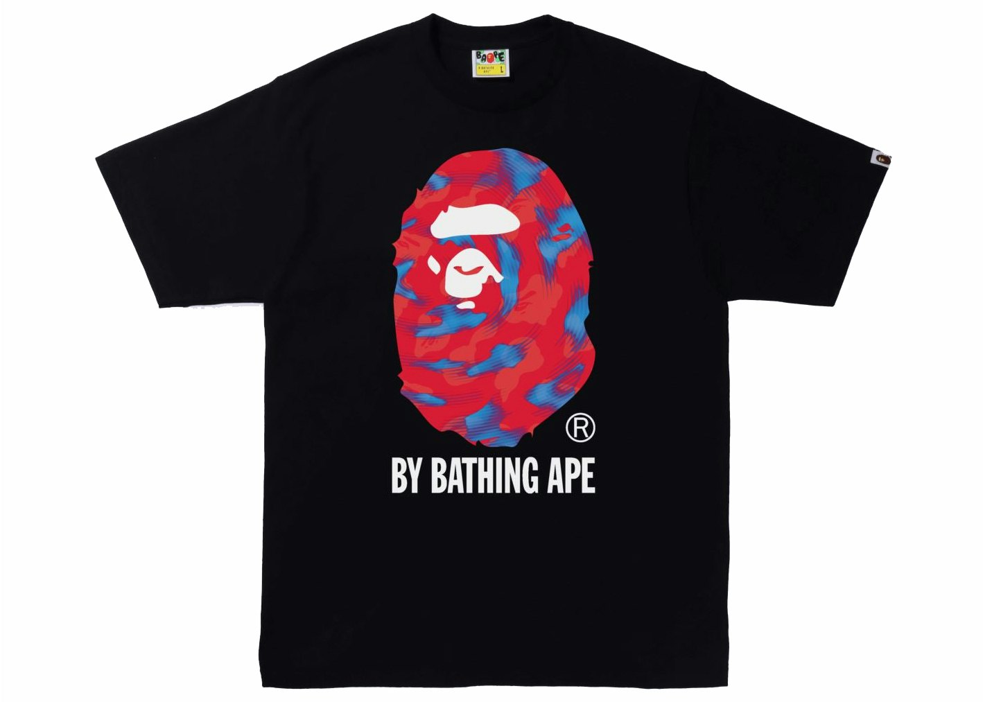 BAPE Stroke Camo by Bathing Ape Tee Black/Red