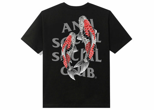 Anti Social Social Club Koi Garden 3M Reflective Tee Black
