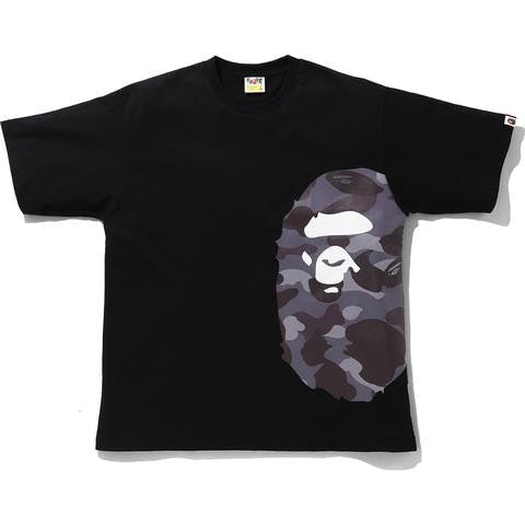 BAPE Color Camo Side Big Ape Head Relaxed Tee Black/Burgundy