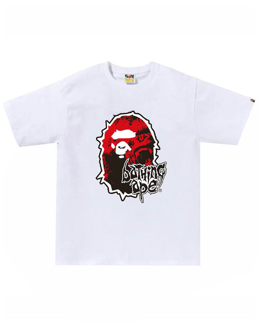 BAPE Mad Ape Head Tee White