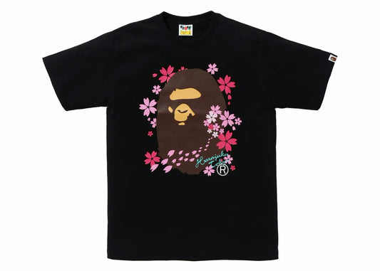 BAPE Sakura Ape Head Tee (SS24)Black