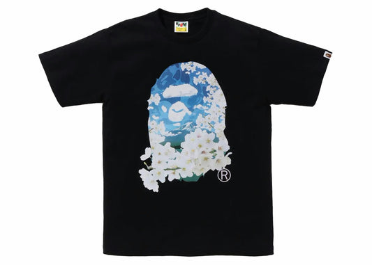 BAPE Sakura Photo Ape Head Tee (SS24) Black