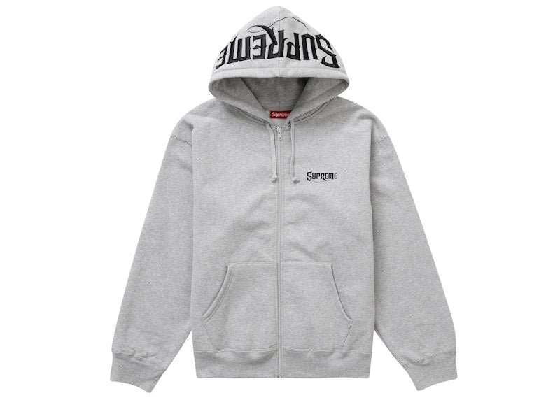 Supreme Mister Cartoon Zip Up Hooded Sweatshirt
